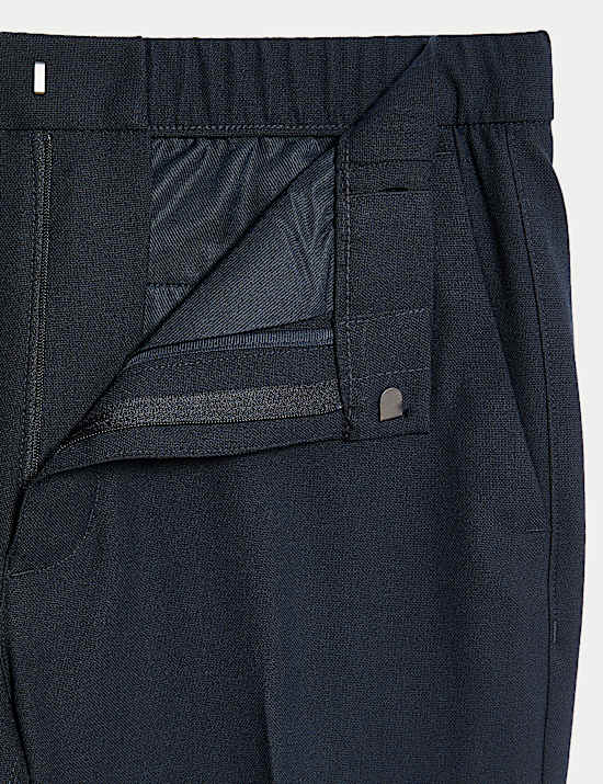 Regular Fit 360 Flex Elasticated Waist Trousers