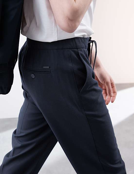 Regular Fit 360 Flex Elasticated Waist Trousers