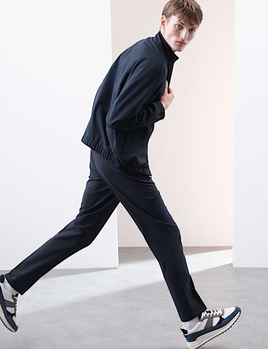 Regular Fit 360 Flex Elasticated Waist Trousers