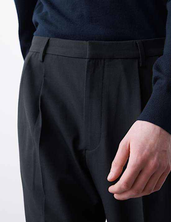 Tailored Fit 360 Flex Pleated Trousers
