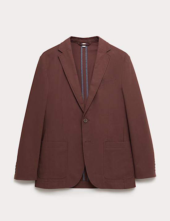 Blazer Kanvas Dicuci Katun Murni