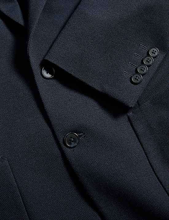 Tailored Fit Jersey Textured Blazer