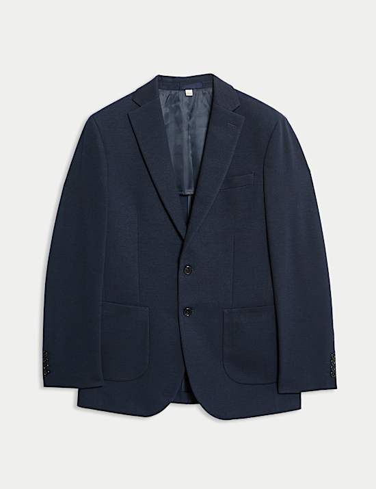 Tailored Fit Jersey Textured Blazer