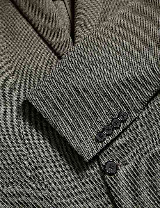 Tailored Fit Jersey Textured Blazer