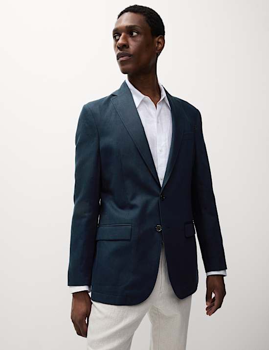 Tailored Fit Cotton Rich Laundered Jacket