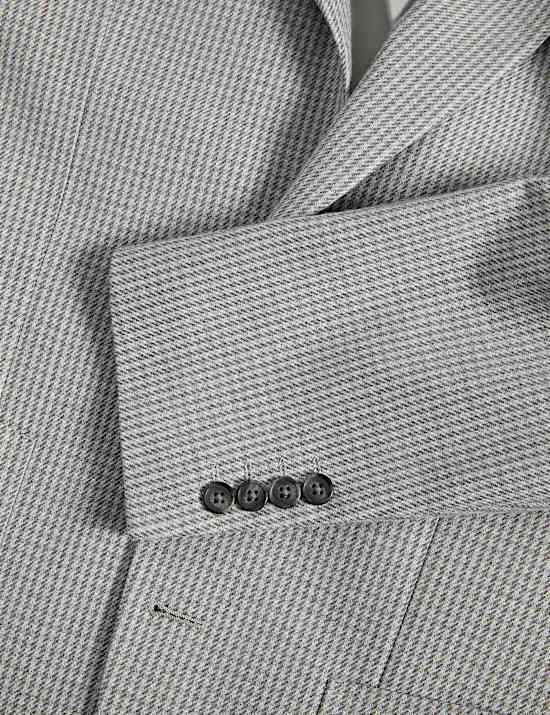 Tailored Fit Puppytooth Stretch Blazer