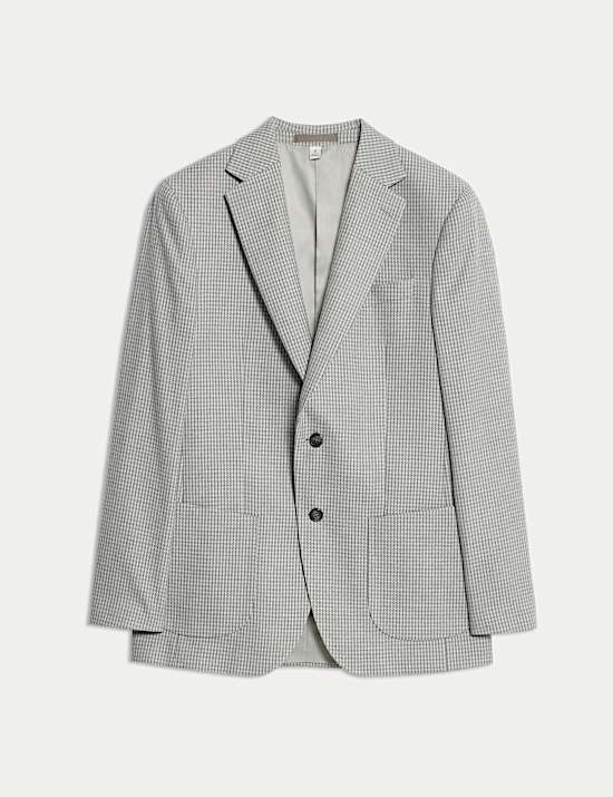 Tailored Fit Puppytooth Stretch Blazer