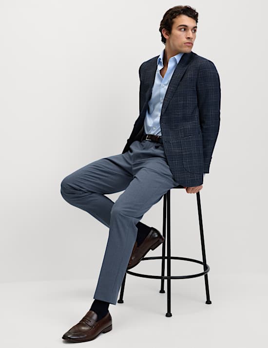 Tailored Fit Single Pleat Smart Trousers