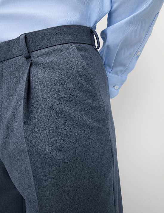 Tailored Fit Single Pleat Smart Trousers