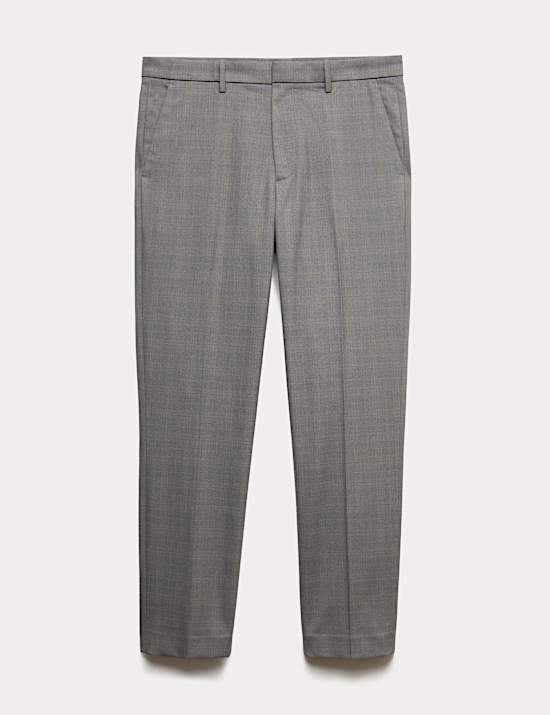 Pantalon ajusté à carreaux