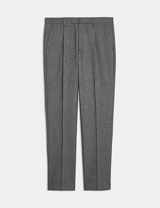 Tailored Fit Warm Handle Puppytooth Trousers