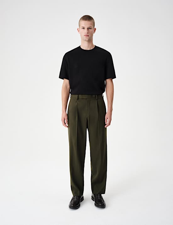 Tailored Regular Fit Stretch Trousers