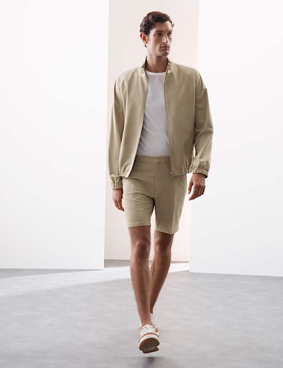 Funnel Neck 360 Flex Bomber Jacket