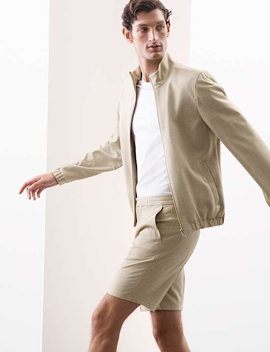 Funnel Neck 360 Flex Bomber Jacket