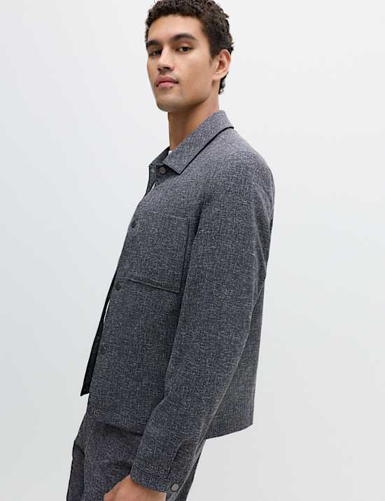 Textured Overshirt