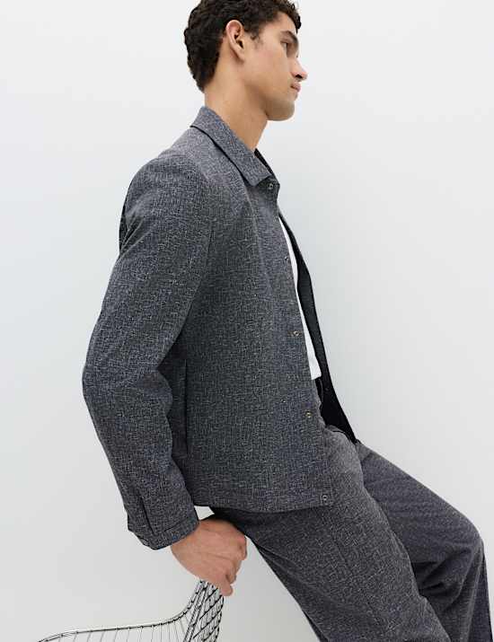 Textured Overshirt