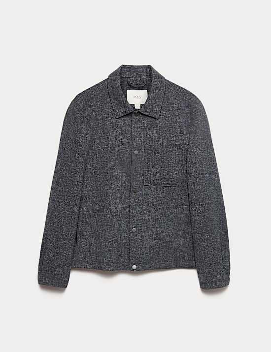 Textured Overshirt