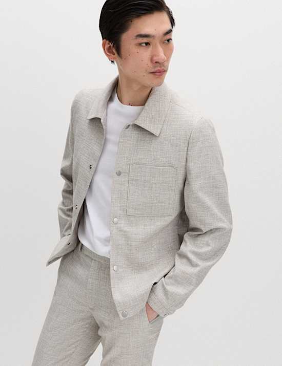 Textured Overshirt