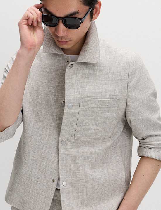 Textured Overshirt