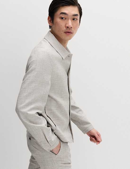 Textured Overshirt