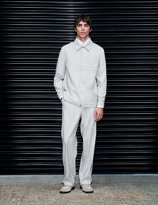 Textured Overshirt