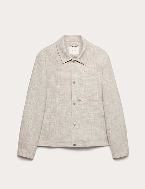 Textured Overshirt