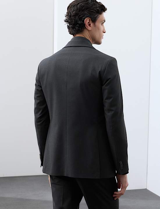 Regular Fit Textured Suit Jacket