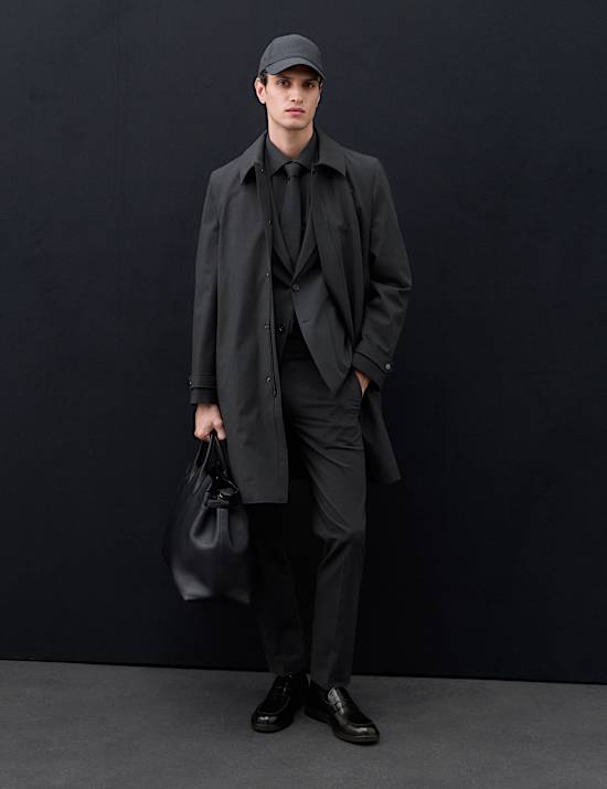 Regular Fit Textured Suit Jacket