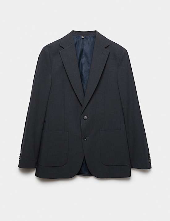Regular Fit Textured Suit Jacket