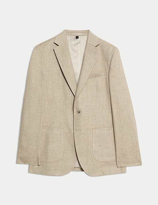 Tailored Fit Italian Linen Blend Twill Blazer