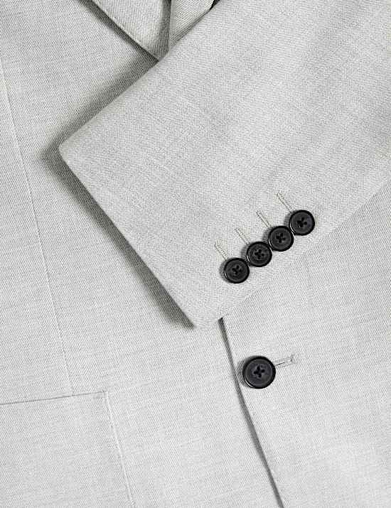 Tailored Fit Italian Linen Blend Twill Blazer