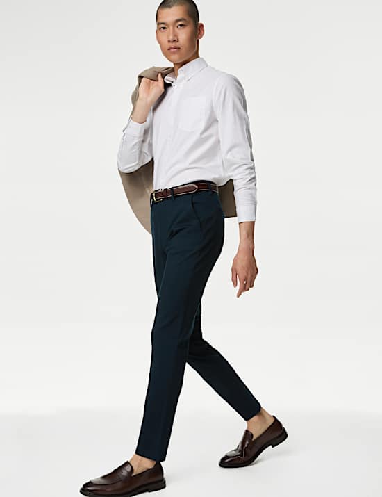 Slim Fit Stretch Ponte Chinos
