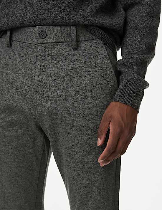 Chino Ponte coupe clim en tissu extensible