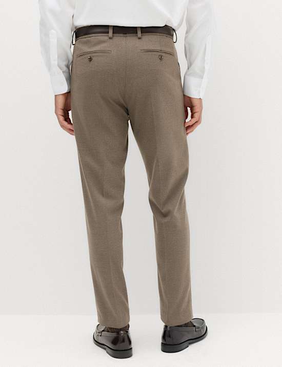 Tailored Fit Flannel Smart Trousers