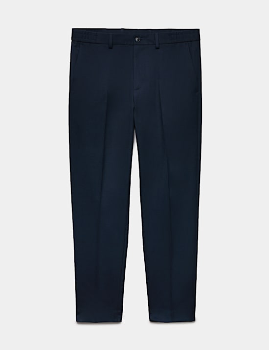 Tailored Fit Flannel Smart Trousers