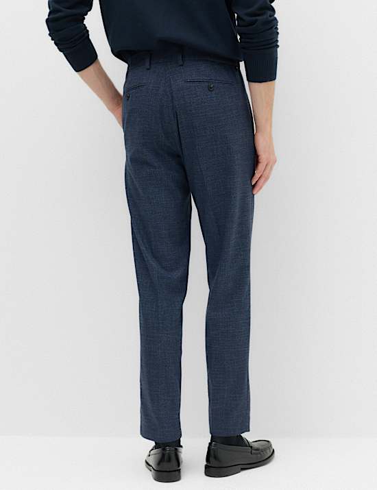 Tailored Fit Flannel Smart Trousers