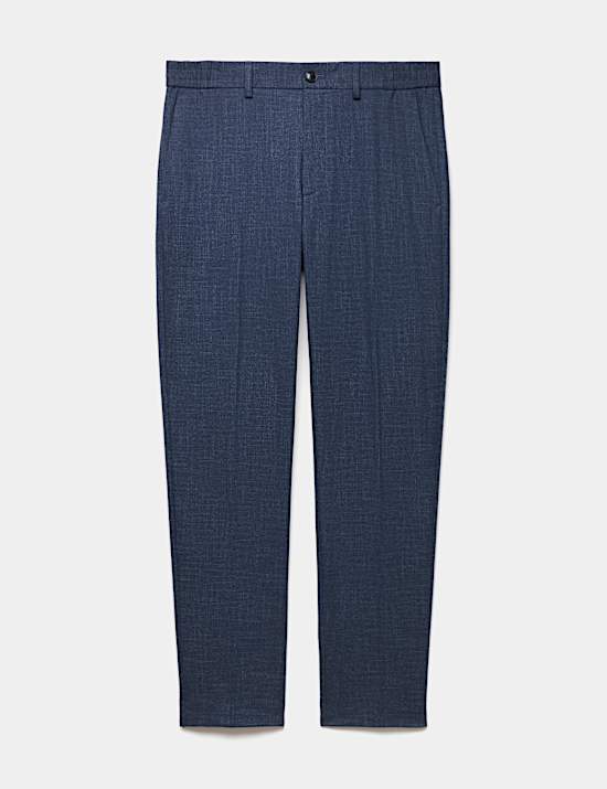 Tailored Fit Flannel Smart Trousers