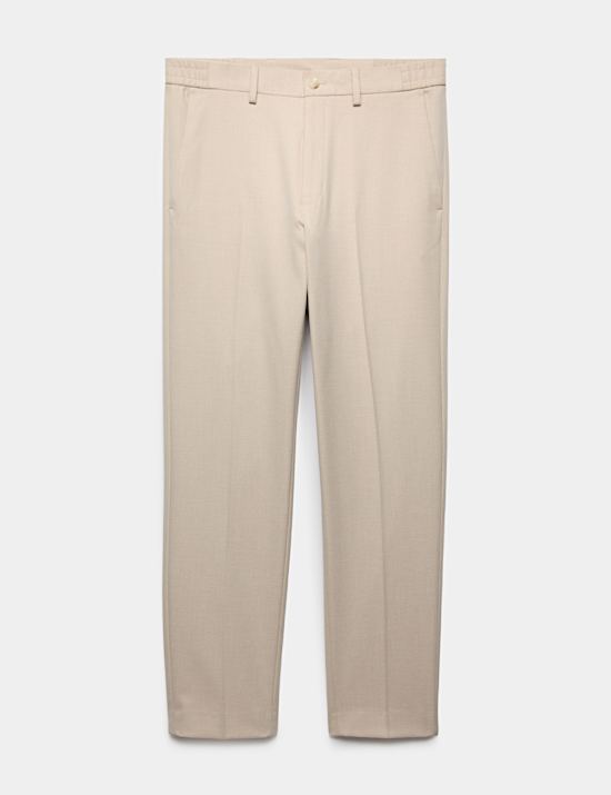 Tailored Fit Flannel Smart Trousers