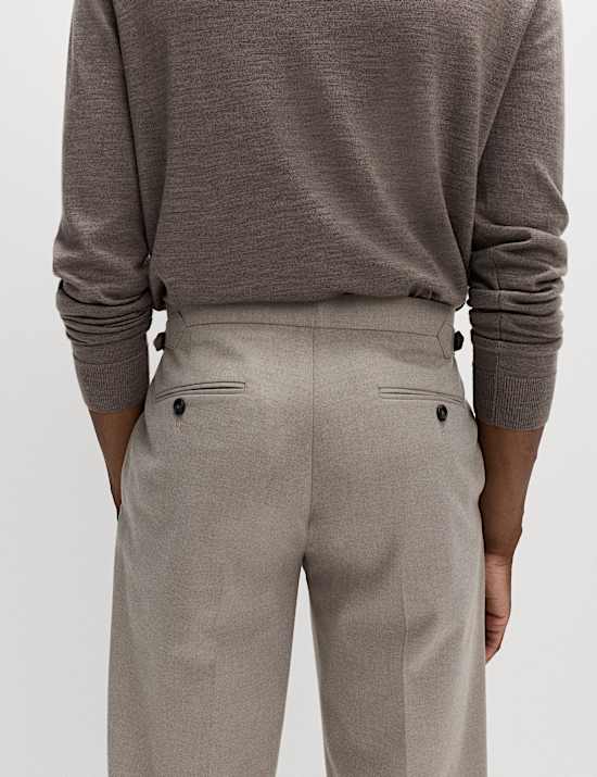 Warm Handle Twill Side Adjuster Trousers