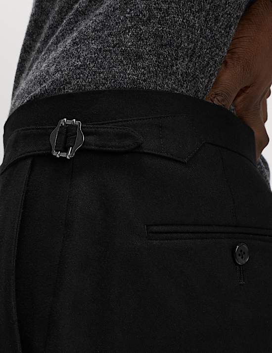 Warm Handle Twill Side Adjuster Trousers