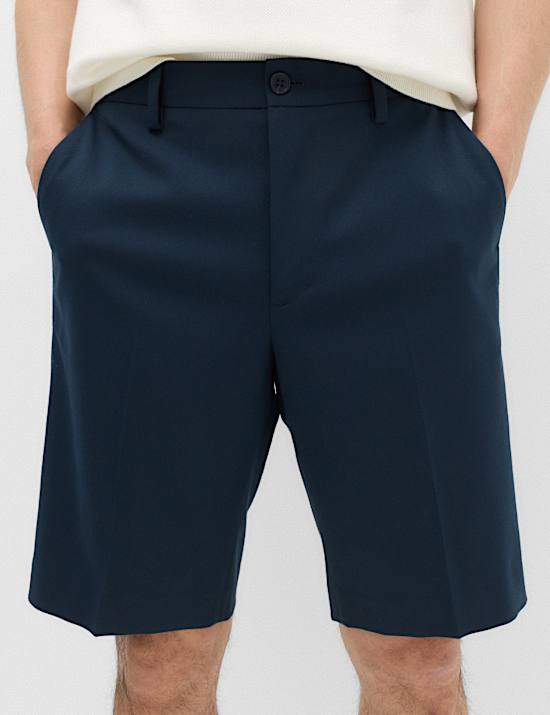 Regular Fit Smart Twill Shorts