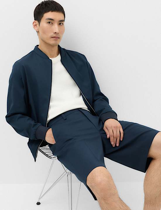 Regular Fit Smart Twill Shorts