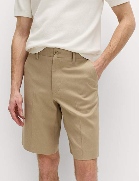 Regular Fit Smart Twill Shorts