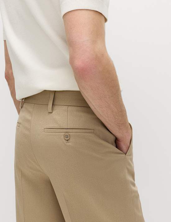 Regular Fit Smart Twill Shorts