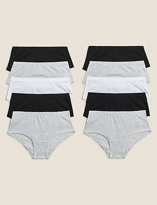 10pk Cotton Rich Shorts (2-16 Yrs)