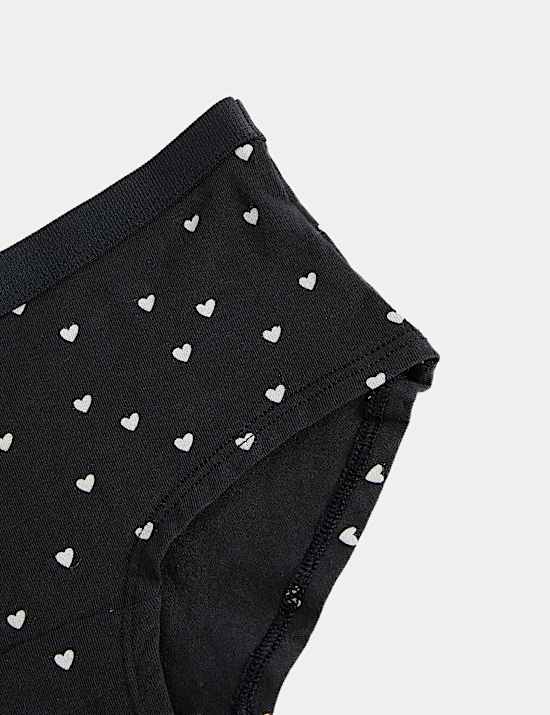 Lot de 7 shorts en coton imprimé cœurs (du 5 au 16 ans)