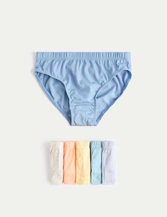 10pk Pure Cotton Core Brights Briefs (2-14 Yrs)