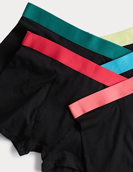 5pc Cotton Rich Trunks (5-16 Yrs)