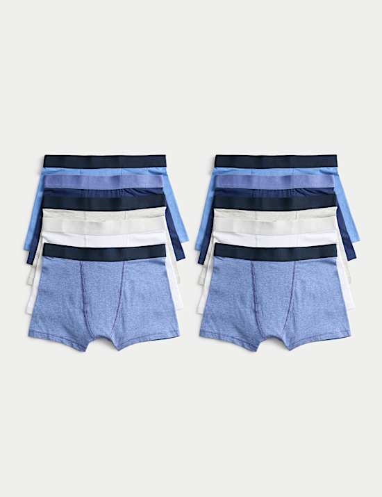 10pk Cotton Rich Trunks (5-16 Yrs)