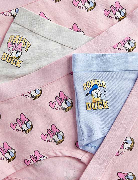 Lot de 5 shortys en coton extensible &agrave; motif Daisy Duck&trade; (du 5 au 16 ans)